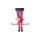 schwarz/ neon pink