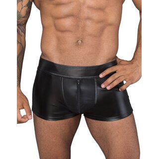 Noir Handmade - Short aus Powerwetlook und 3D-Netz