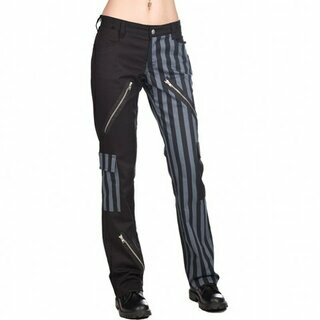 Black Pistol - Freak Pants Stripe - grau/schwarz 30 Inch