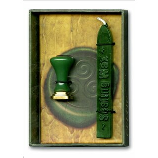 Lo Scarabeo - Keltisches Siegel mit grünem Wachs