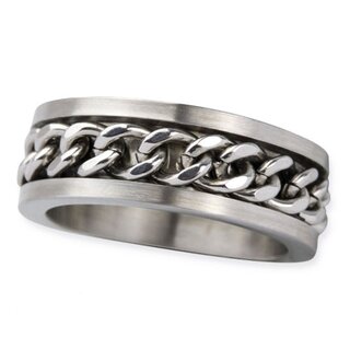 etNox - Edelstahlring - Mesh Steel Ring