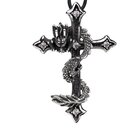 etNox - Edelstahlanhänger - Dragon Cross