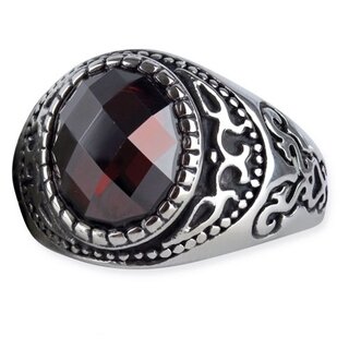 etNox - Edelstahlring - Bohemian Crystal 53