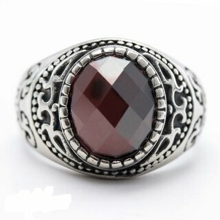 etNox - Edelstahlring - Bohemian Crystal 53