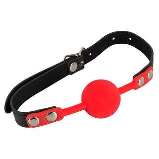 Bad Kitty - Ballknebel - rot/schwarz