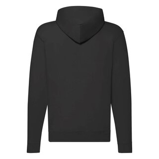Fruit of the Loom - Zipper - Classic Zip Thru Hooded Sweat - schwarz XL