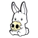 Metallpin Rabbit & Skull