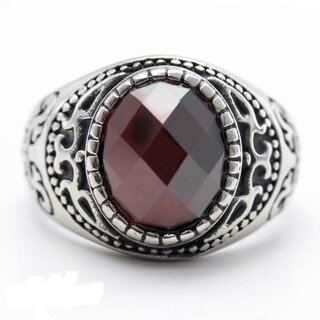 etNox - Edelstahlring - Bohemian Crystal 65
