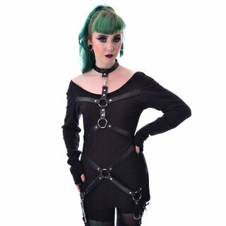 Heartless - Elsea Top  - schwarz S
