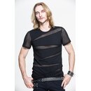 Devil Fashion - T-Shirt mit Netzeinsätzen XL