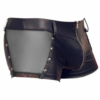 Svenjoyment - Short mit Netzeinsatz und Nieten S