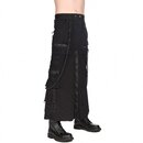 Black Pistol - Chain Skirt Denim - schwarz/schwarz XL