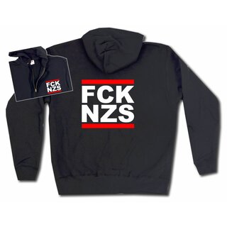 Kapuzenjacke  - Fuck Nazis - FCK NZS 3XL
