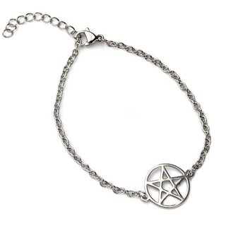 etNox - Edelstahl - Armkettchen - Pentagramm