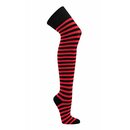 SOCKS4FUN - Overknees rot/schwarz