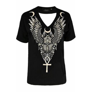 Restyle -T-shirt with choker  - Ancient Scarab