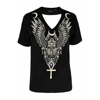 Restyle -T-shirt with chocker  - Ancient Scarab S
