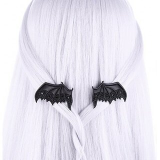 Haarklammern - Bat wings schwarz
