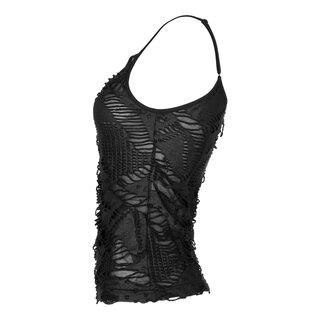 Punk Rave - Rebel and romance slashed top  XL-XXL