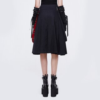 Devil Fashion - Half Plaid Skirt