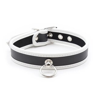 Halsband -  kleiner O-Ring schwarz/schwarz