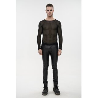 Devil Fashion - Basic Net Top Long Sleeve  S