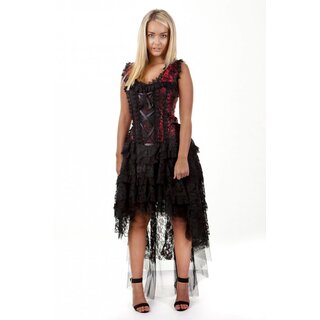 Burleska - Ophelie corset dress - red king brocade 3XL (34)