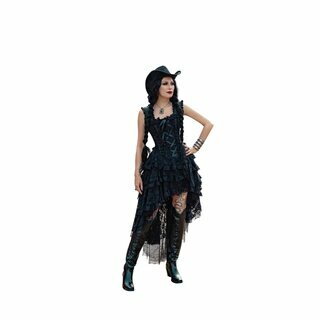 Burleska - Ophelie corset dress - black king brocade XS