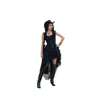 Burleska - Ophelie corset dress - black king brocade 2XL