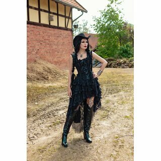 Burleska - Ophelie corset dress - black king brocade 4XL