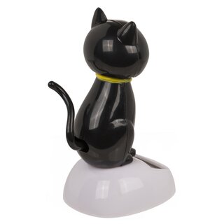 Solarfigur - Katze schwarz