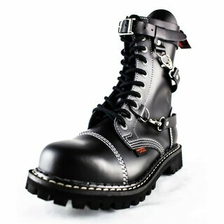 Angry Itch - 10-Loch - 3-Straps - schwarz 43