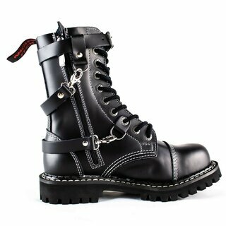 Angry Itch - 10-Loch - 3-Straps - schwarz 43