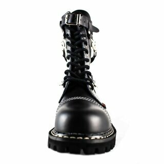 Angry Itch - 10-Loch - 3-Straps - schwarz 43