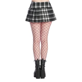 Banned - Dark Doll Mini Skirt - schwarz/weiß