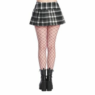 Banned - Dark Doll Mini Skirt - schwarz/wei� S
