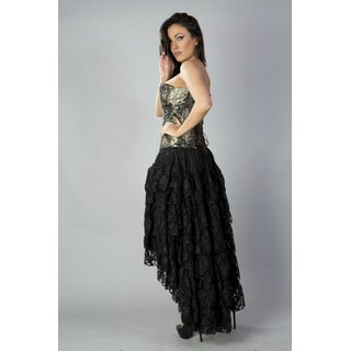 Burleska - Amelia long burlesque skirt in black lace