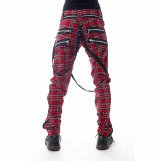 VixXsin - Vincent Pants - red tartan 32/32