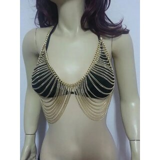 Body chain  - Chain bra gold
