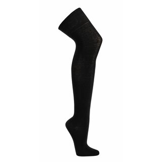 Overknees pink/schwarz