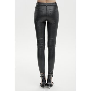 Devil Fashion - Diamond shaped thigh laced up pants XL