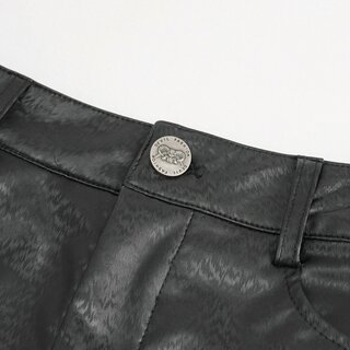 Devil Fashion - Diamond shaped thigh laced up pants XL