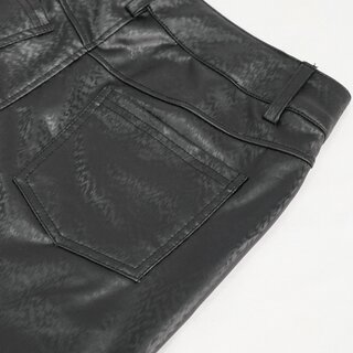 Devil Fashion - Diamond shaped thigh laced up pants XL