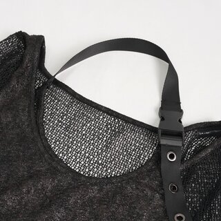Devil Fashion - Wrapped asymmetric shirt S