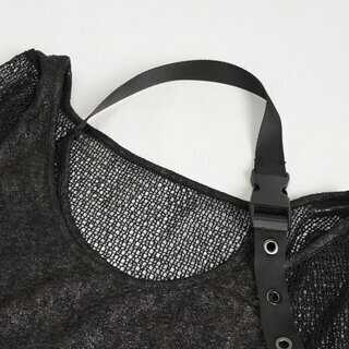 Devil Fashion - Wrapped asymmetric shirt L