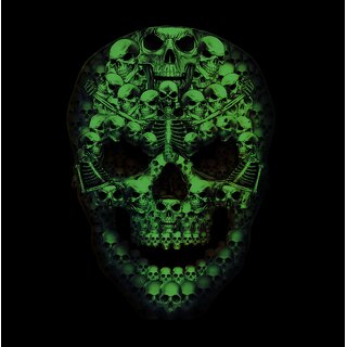 Wild - Glow in the dark - Skull in skull M