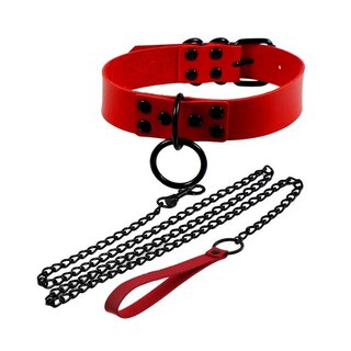 Halsband mit Leine wei�