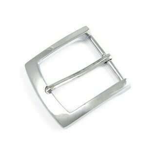 Grtelschnalle - 4 cm - antik silber oder chrom chrom