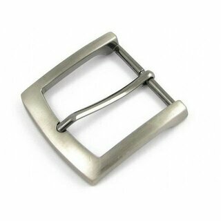 Grtelschnalle - 4 cm - antik silber oder chrom chrom