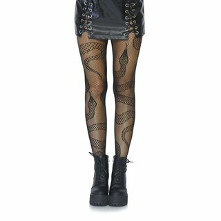 Netzstrumpfhose mit Sugar skull